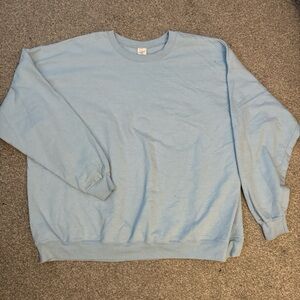 Sky Blue Crewneck Men's Sweater